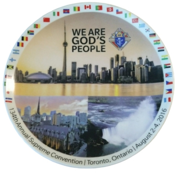 Free With Purchase Knights of Columbus 134th Annual supreme Convention plate - Picture 13 of 13